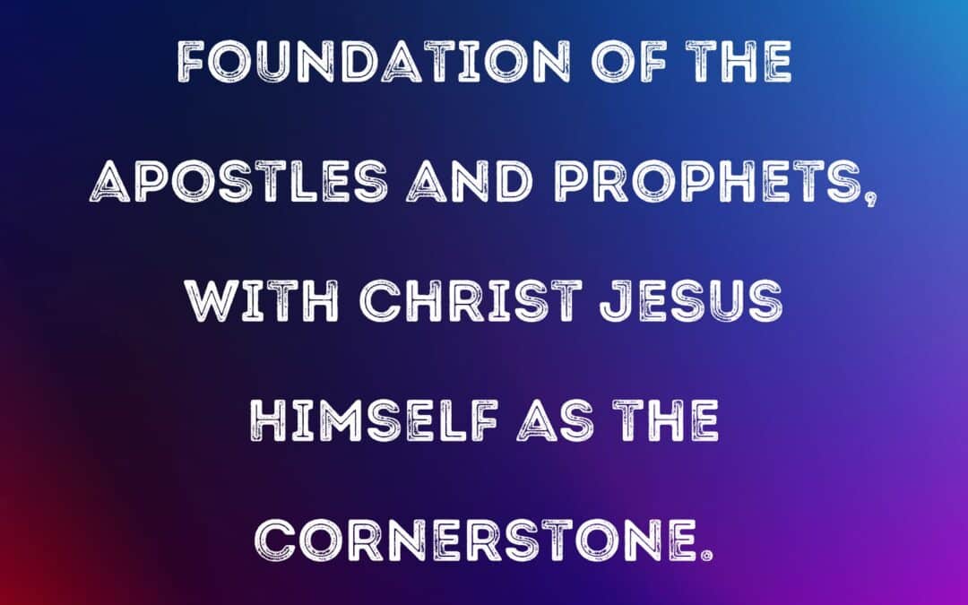 The only foundation-Jesus Christ