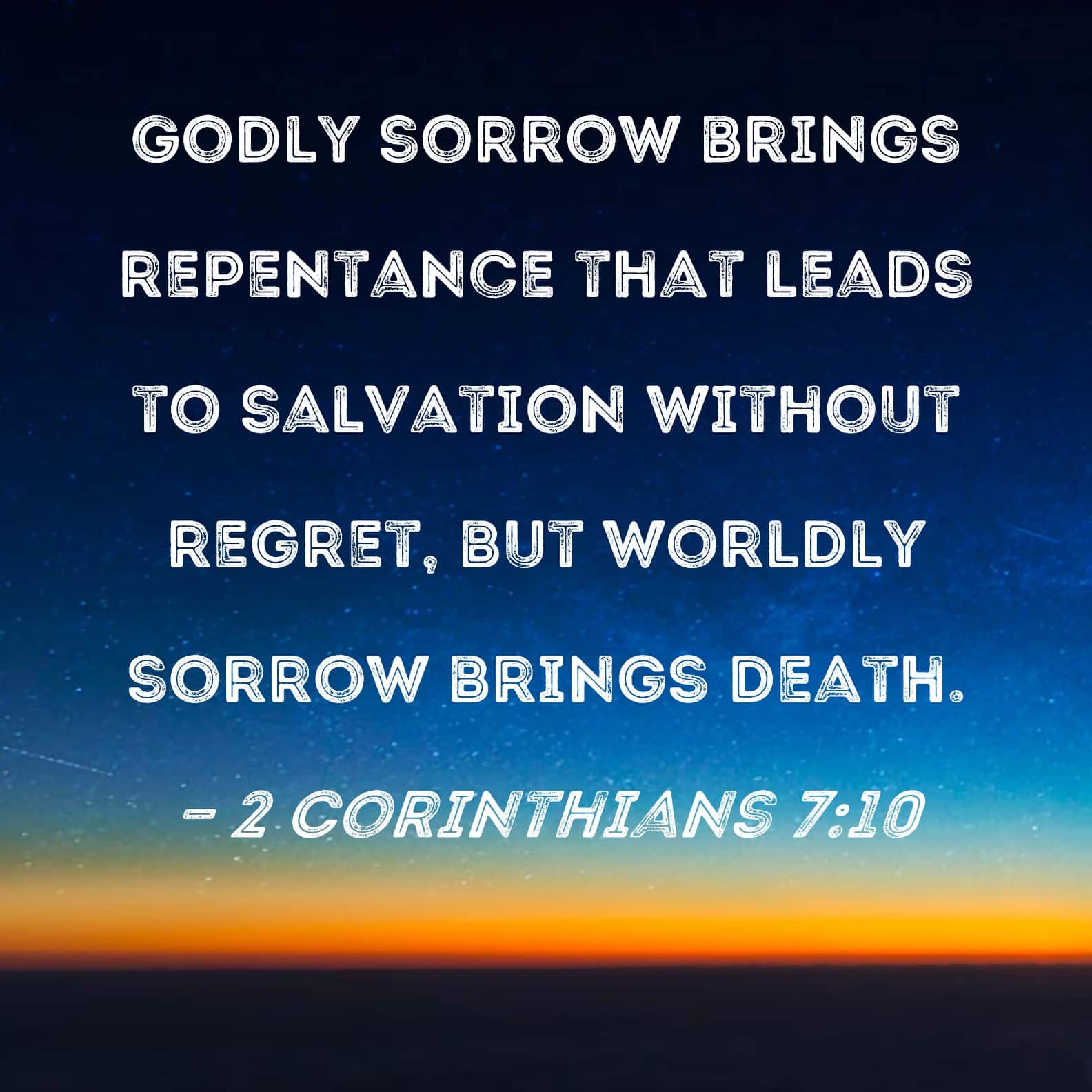 The Only Sorrow that God Accepts - Redeemer Bible Fellowship ...
