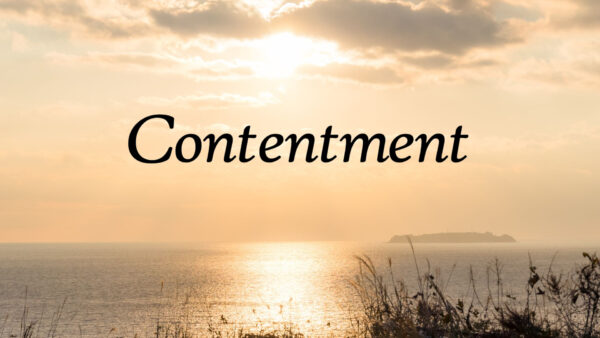 Contentment – Session 3 Image