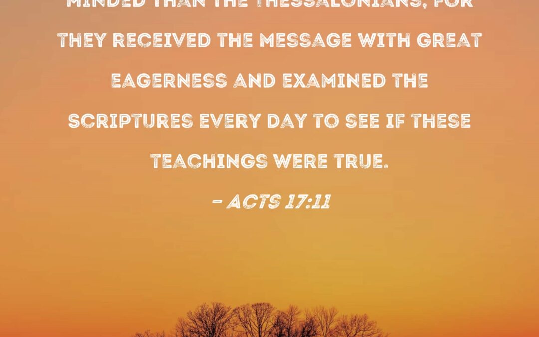 The open-mindedness that pleases God