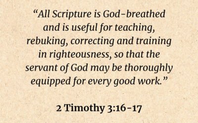 Why does it matter that the Scriptures are breathed out by God, are profitable and fully equip one for ministry?