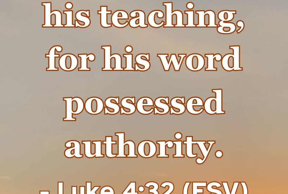 God’s Word has supreme authority