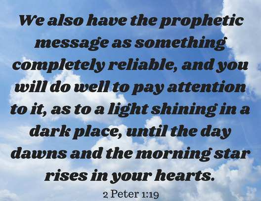 The word enlightens the way in the darkness