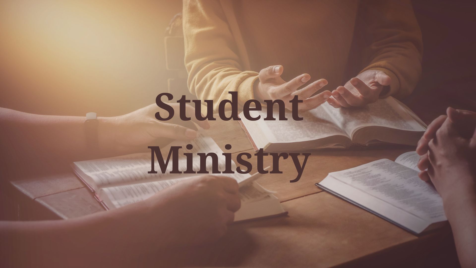 Student Ministry Childrens Ministry