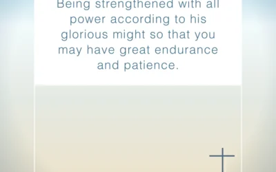 God’s power is given for a purpose