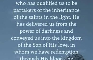 Thankfulness is tied to our understanding of salvation